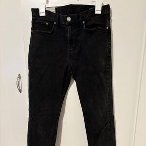 H&M slim fit faded black denim jeans